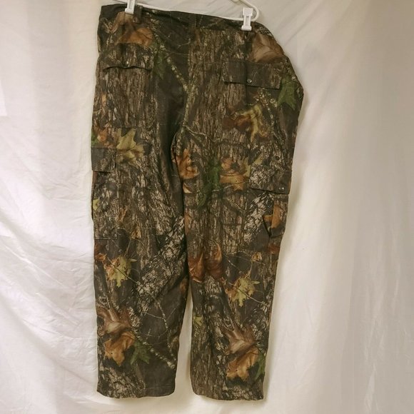 WOOLRICH Mossy Oak Break Up Camo Hunting Soft Texture Pants Nylon Lining Sz 2XL - Picture 7 of 12